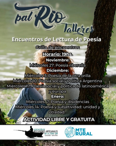 Encuentros de lectura de poesía en Pal Río